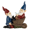 Decoratie Beeld Kabouter 23 cm Blauw Rood Polyresin