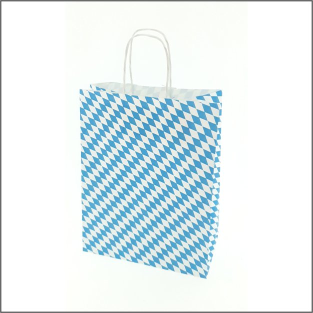 Papieren tas - M – Bayerische Vlag (100 stuks)
