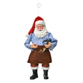 Kersthander Kerstman 17 CM Rood Textiel