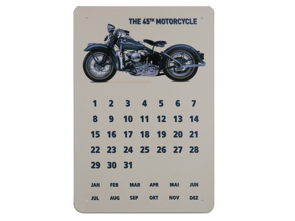 Kalender Retro Wandbord 30x20