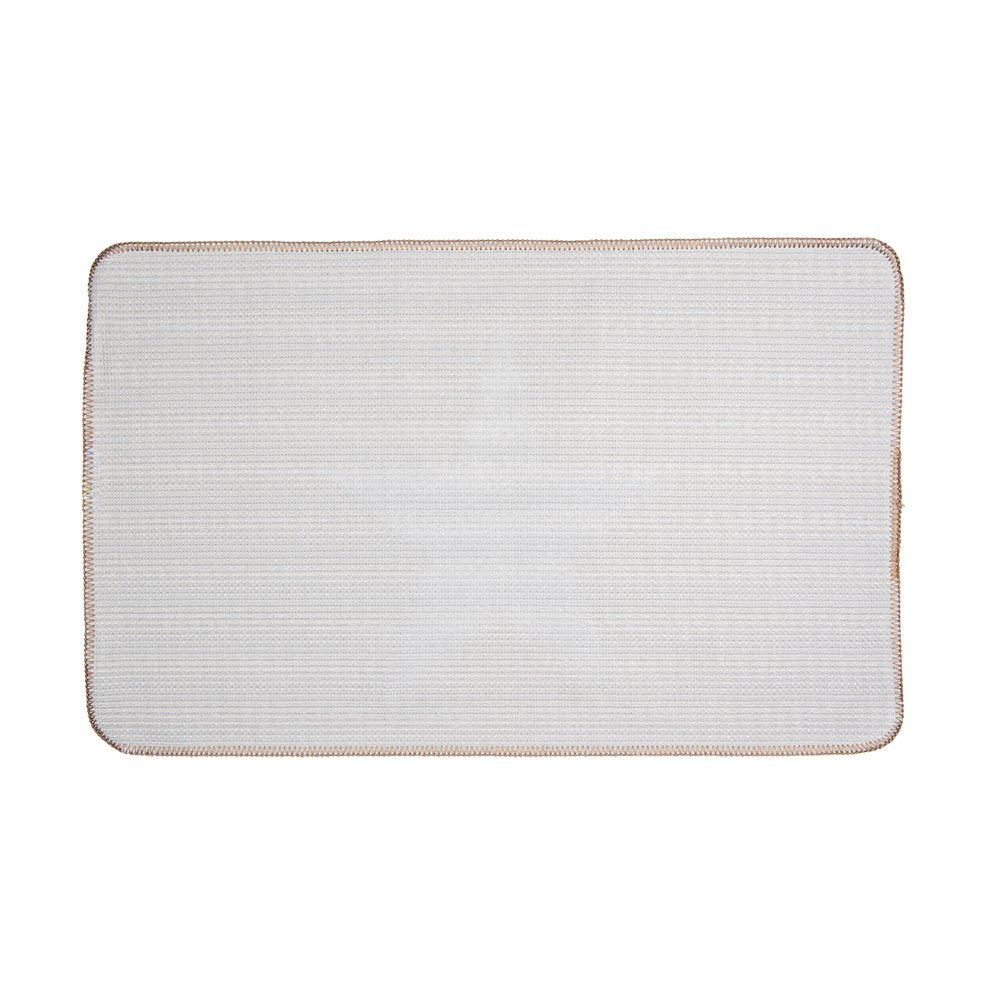 Badmat 78x48x1 cm Bruin Polyester Ster