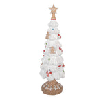 Kerstdecoratie Beeld Kerstboom Ø 12x38 cm Wit Kunststof