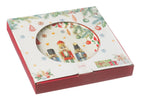 J-Line plateau 2 Niveaus Notenkraker - keramiek - wit - giftbox