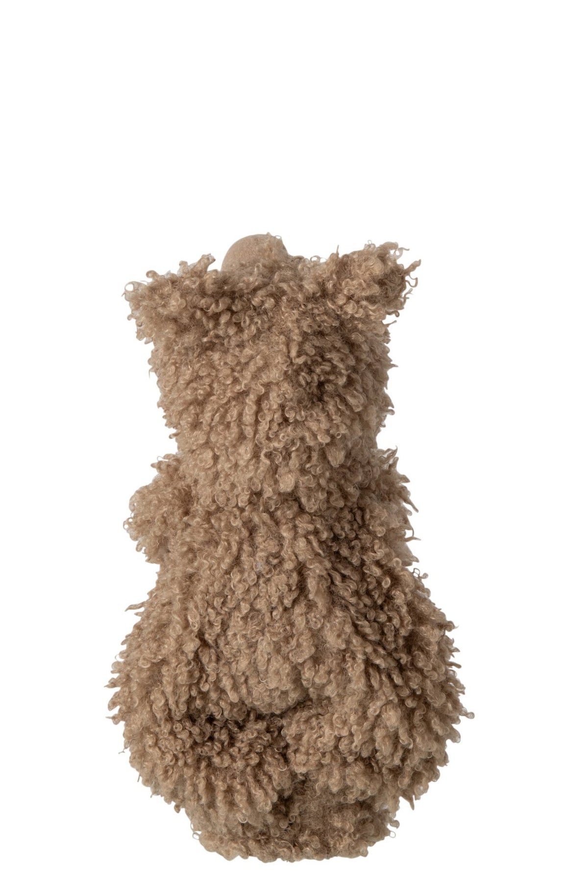 J-Line Kind met schaap - polyester - bruin