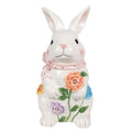 Voorraadpot Konijn 29 cm Wit Roze Keramiek