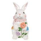 Voorraadpot Konijn 29 cm Wit Roze Keramiek