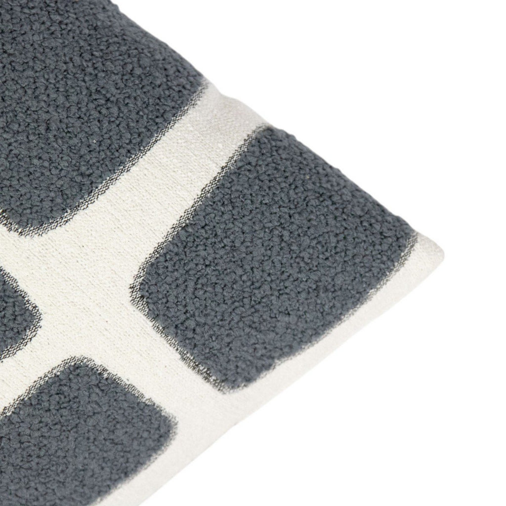 Doby chenille jaquard kussen donkergrijs 45x45cm