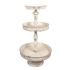 Etagère 3 laags Ø 42x75 cm Beige Metaal