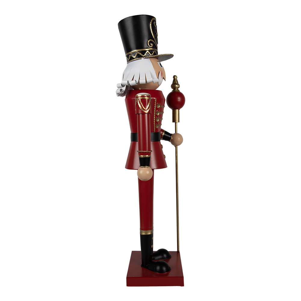 Kerstdecoratie Notenkraker 60 cm Rood Metaal