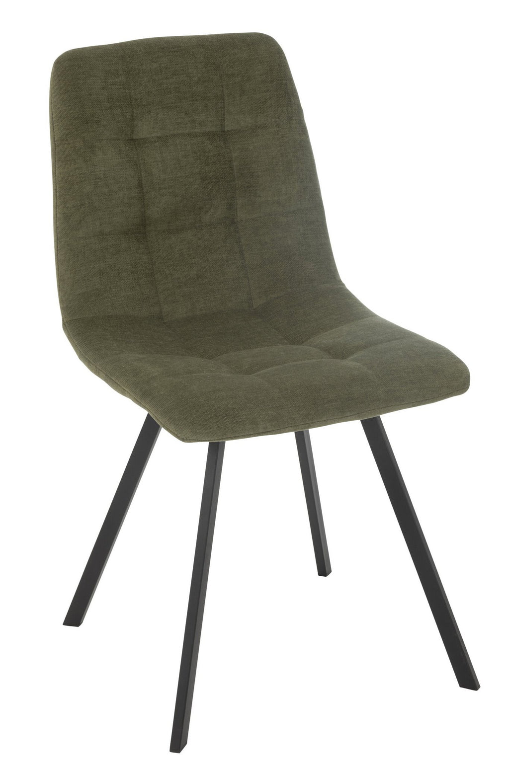 J-Line Eetstoel Clark Metaal/Polyester Groen
