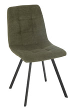 J-Line Eetstoel Clark Metaal/Polyester Groen