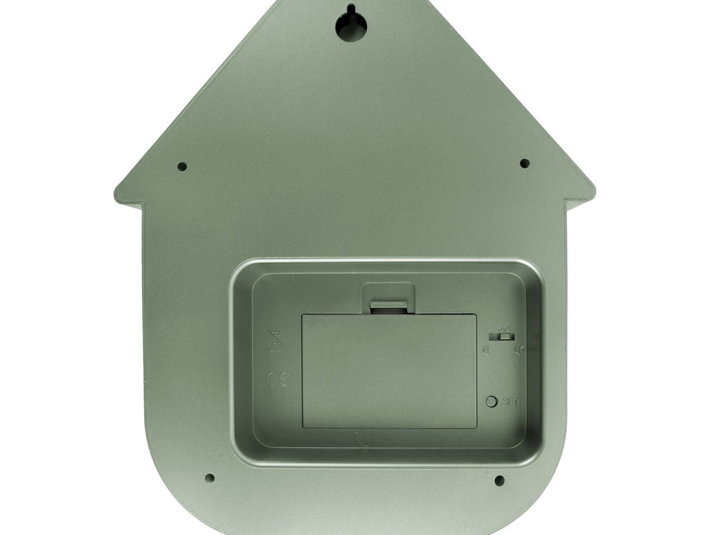 Wandklok Modern Koekoek Metallic