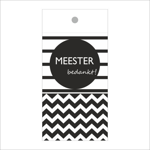 Cadeaukaartjes - Meester bedankt - 20 stuks