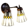 Wandlamp Tiffany 30x23x23 cm transparant Glas Muurlamp