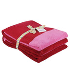 Badhanddoek 70x140cm roze Pixie - Set van 2