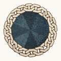 Placemat – geketende glazen kralen, hittebestendig – 30 cm rond