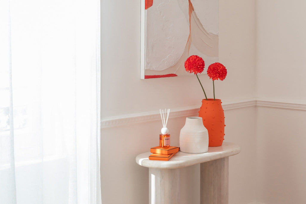 J-Line vaas Ruby - steengoed - wit