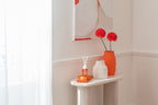 J-Line vaas Ruby - steengoed - wit