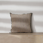 Handgemaakt beige katoenen linnen gevuld kussen – Elegant decoratief sierkussen voor bank en slaapkamer