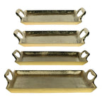 Dienblad rechthoek champagne goud 35cm