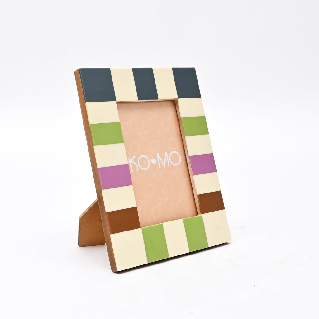 Geruite harsfotolijst 4x6 inch modern glanzend decor