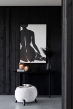 J-Line console - acaciahout - zwart