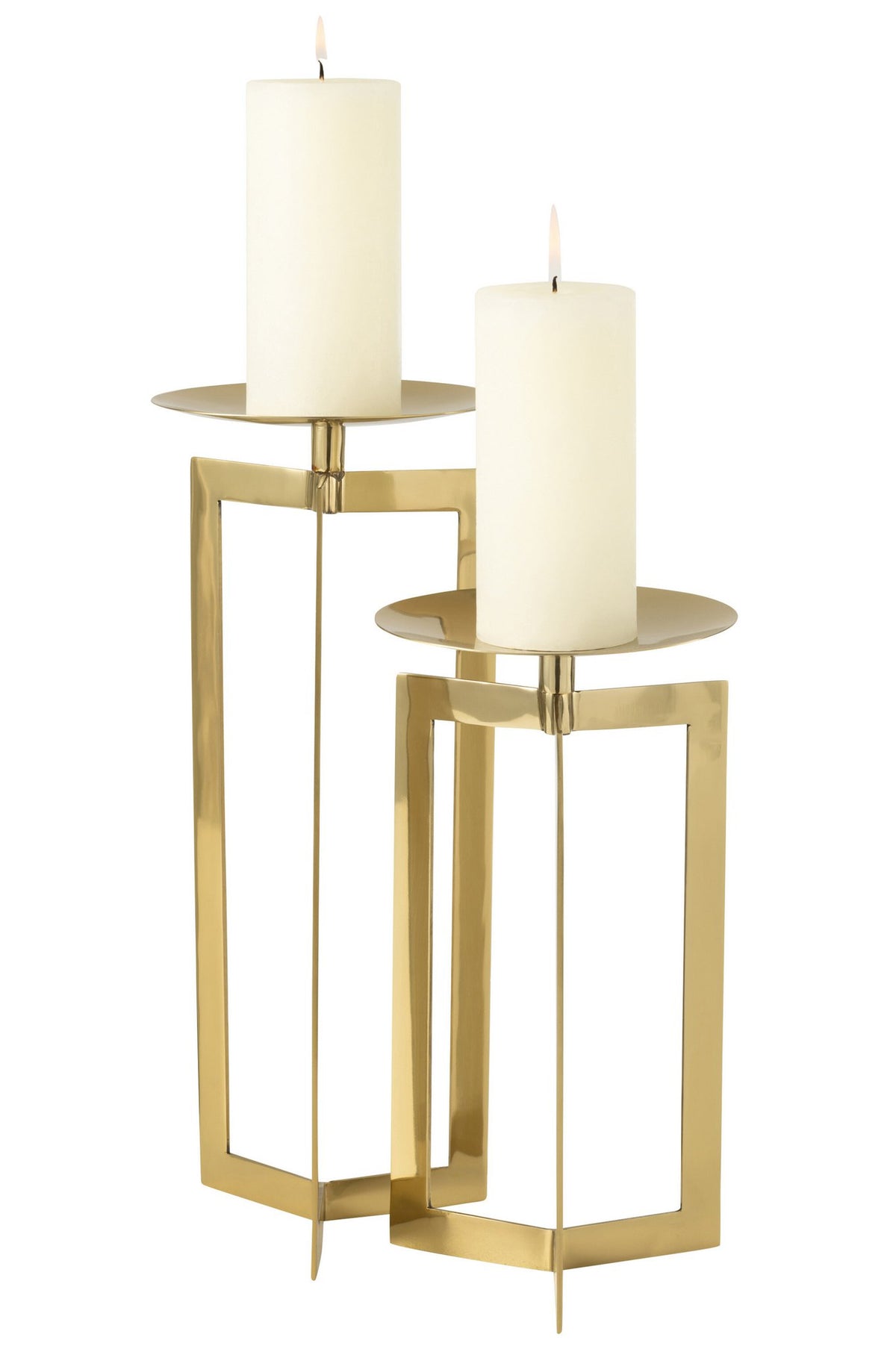 J-Line kaarshouder - metaal - goud - large