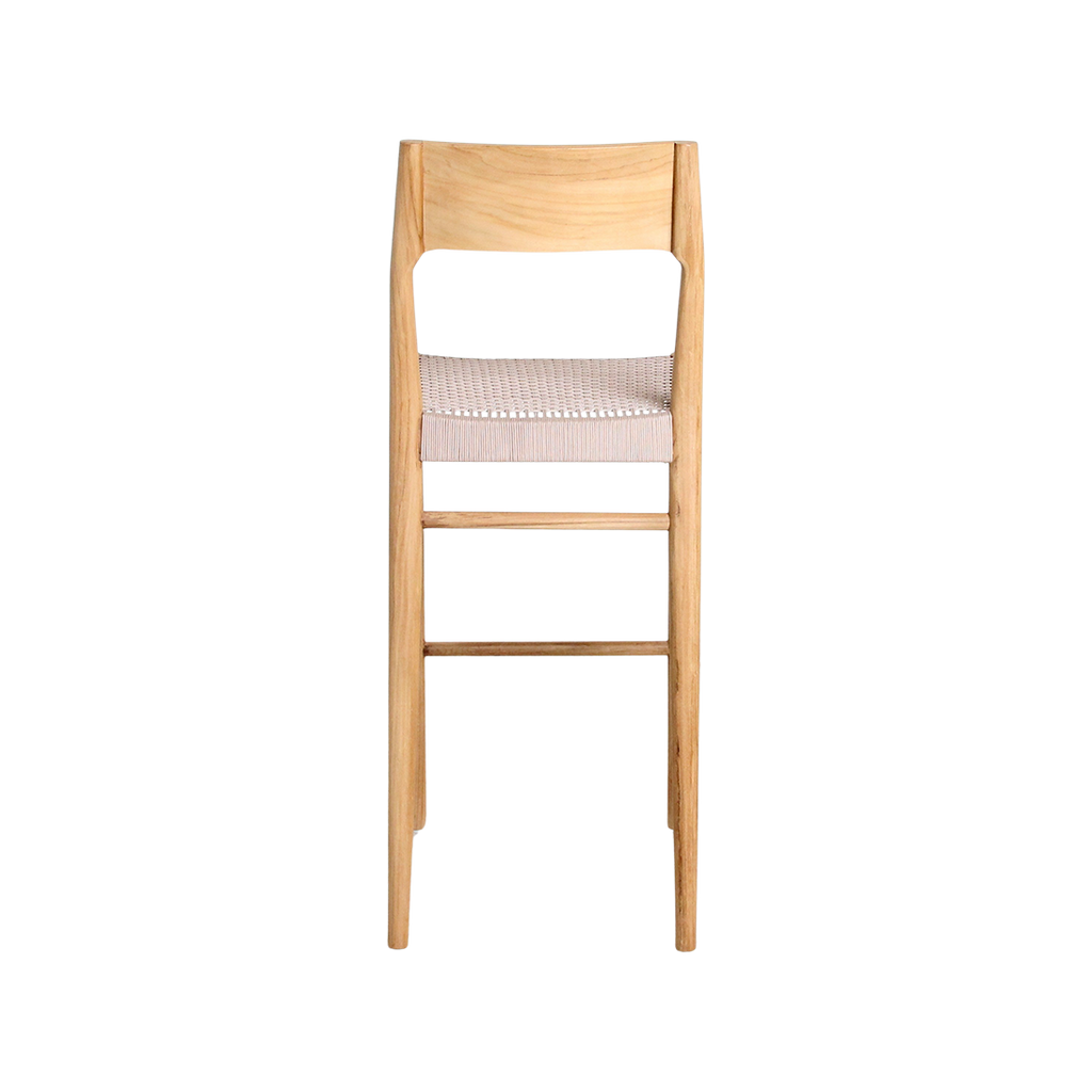 Freya outdoor teakhouten barstoel - 46x46x109 cm