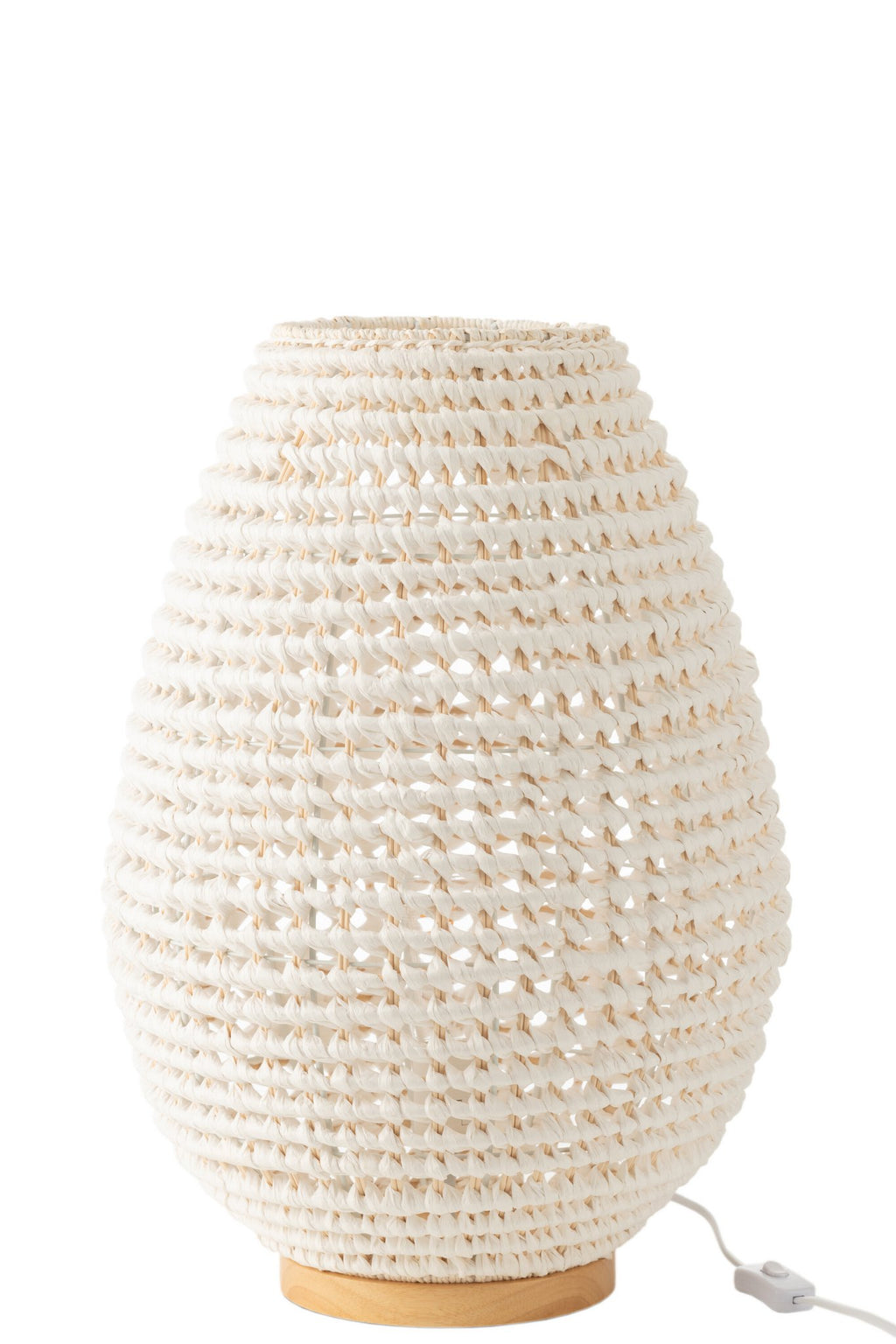 J-Line lamp Twisted - metaal - wit