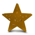 Metalen ster met glas 'babs' goud 40x40x10 cm