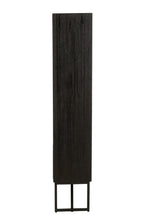 J-Line kast Met Lades - gerecycleerd hout - zwart