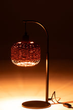 J-Line Lamp Lantaarn Metaal Oranje