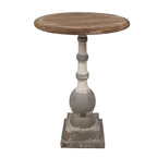 Bijzettafel Ø 51x71 cm Bruin Hout