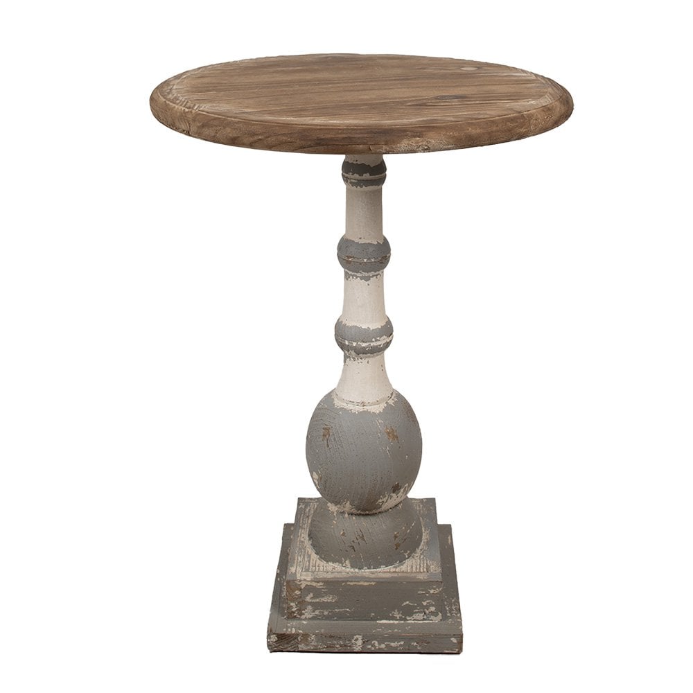 Bijzettafel Ø 51x71 cm Bruin Hout