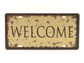 Welkom Retro Wandbord 15x30