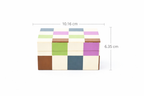 Geruite hars opbergdoos 4x4 inch modern MDF-decor