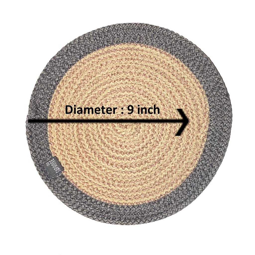 Onderzetterset van polypropyleen – wasbaar in de machine – 23 cm rond (3 stuks)