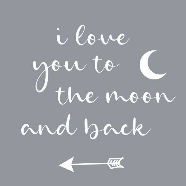 Cadeau kaartjes - Moon and back - 20 stuks