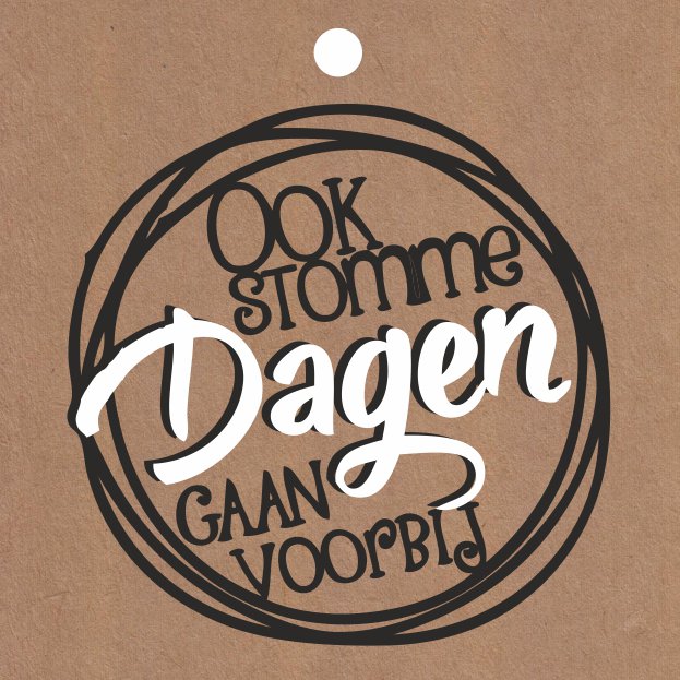 Cadeau kaartjes - Ook stomme dagen gaan voorbij - 20 stuks