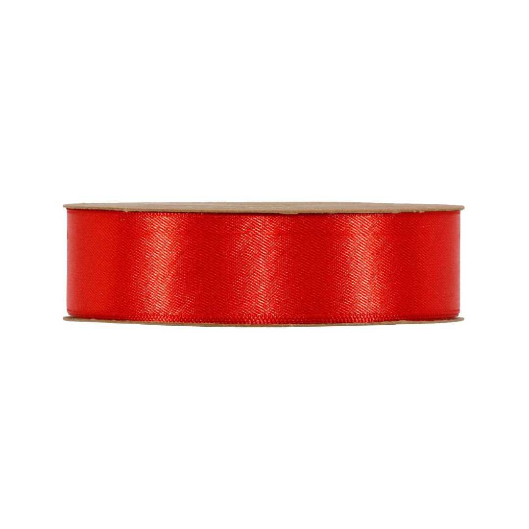 Satijn Lint Fel Rood – 50m – / Double Satin Classic