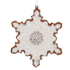 Kersthanger Sneeuwvlok 9x1x10 cm Wit Kunststof