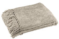 J-Line deken Chenille - polyester - groen