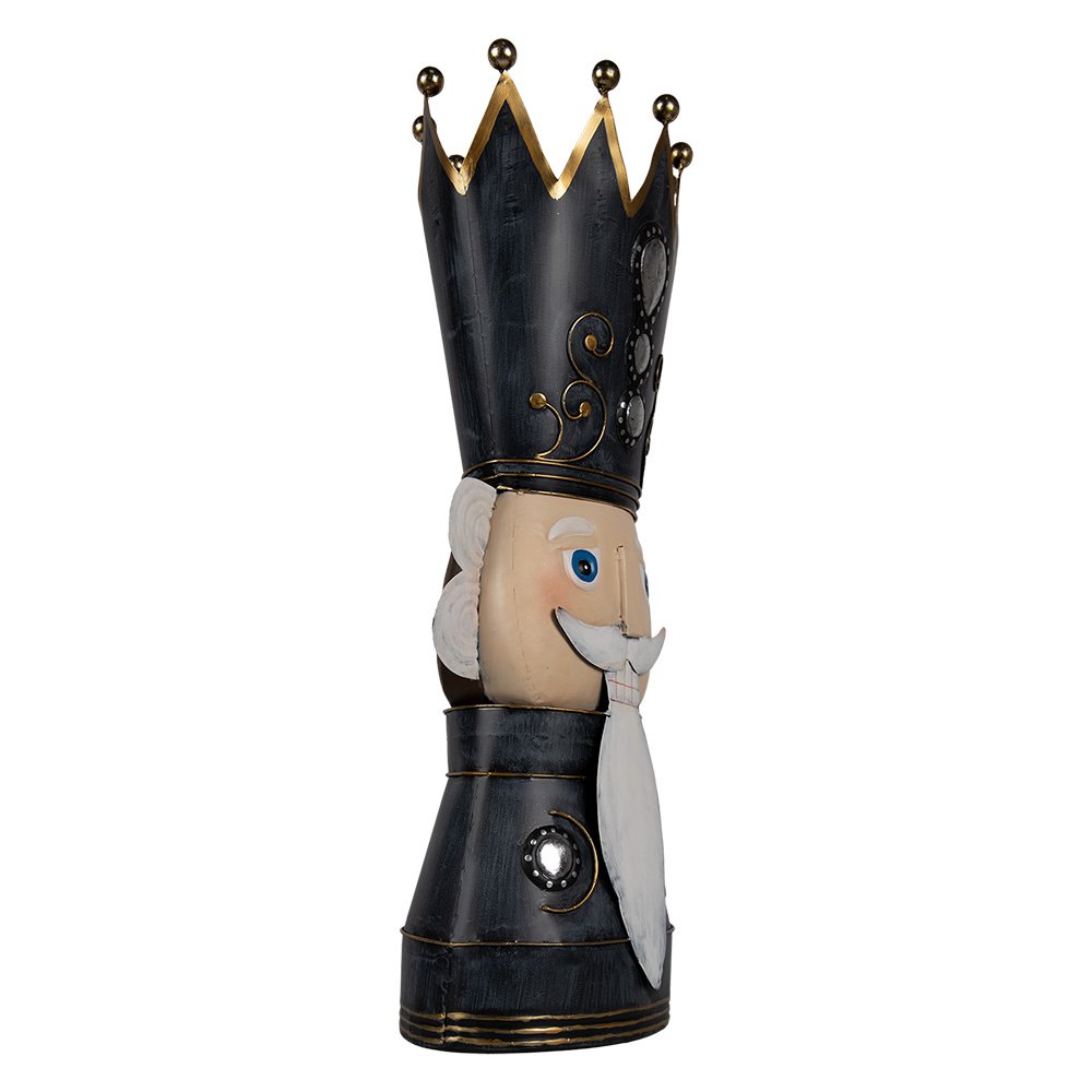 Kerstdecoratie Notenkraker 68 cm Grijs Metaal