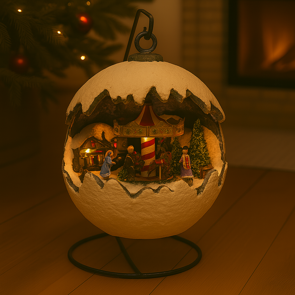 Snowball met muziek en licht: Merry-Go-Round