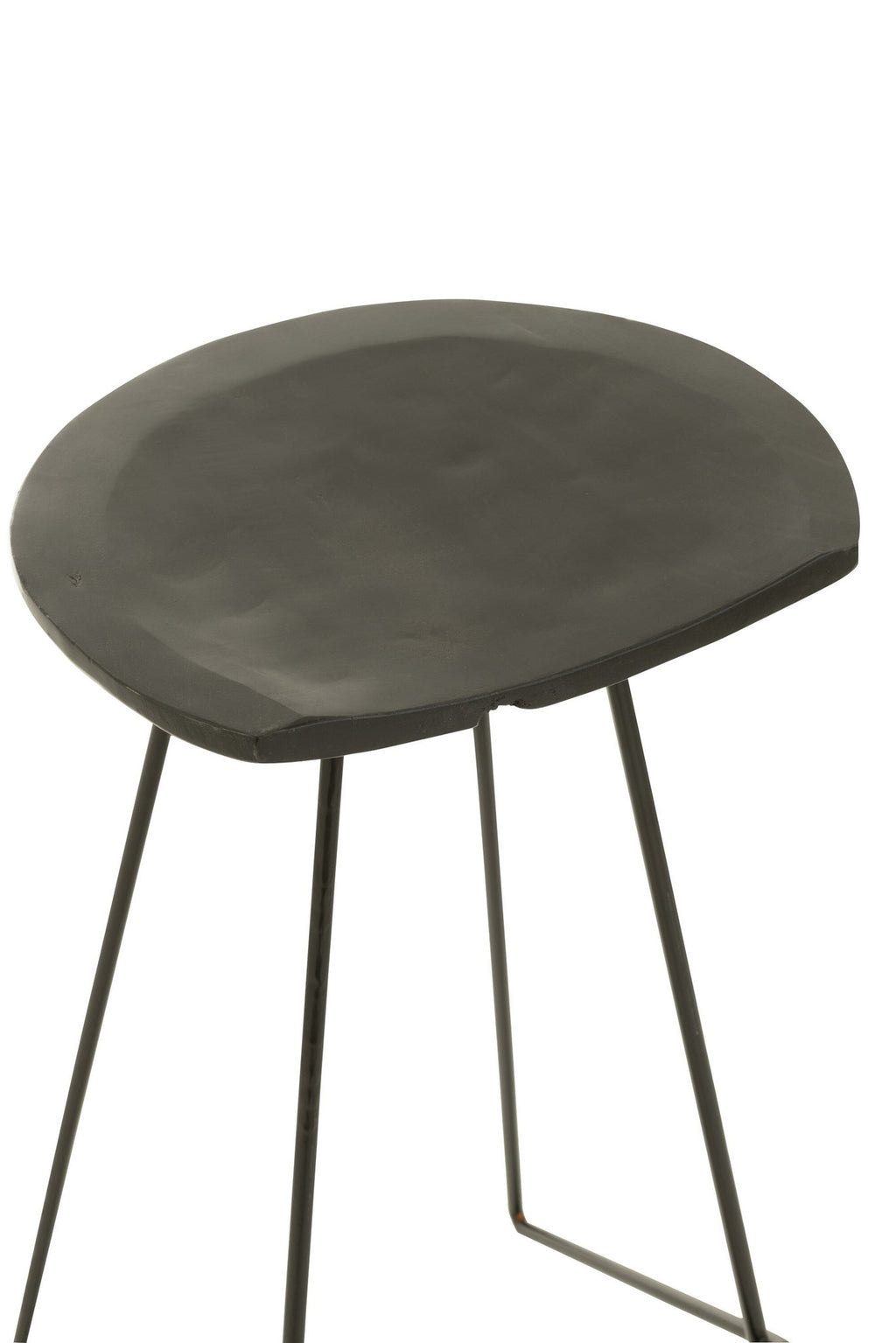 J-Line Barstoel Teak Hout/Ijzer Zwart
