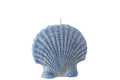 J-Line Kaars Schelp Wax Blauw Large - 8 Uur