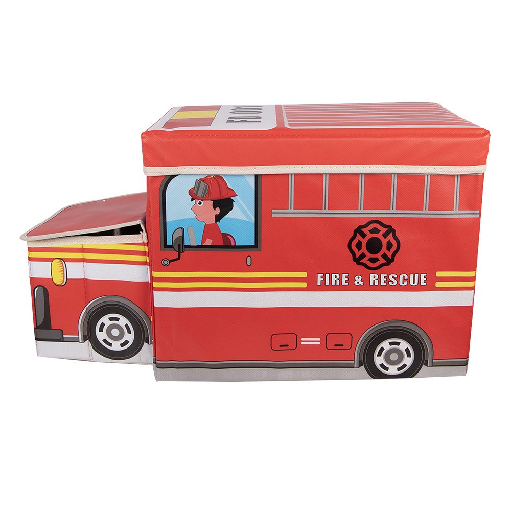 Opbergdoos Auto 55x32x28 cm Rood Kunststof