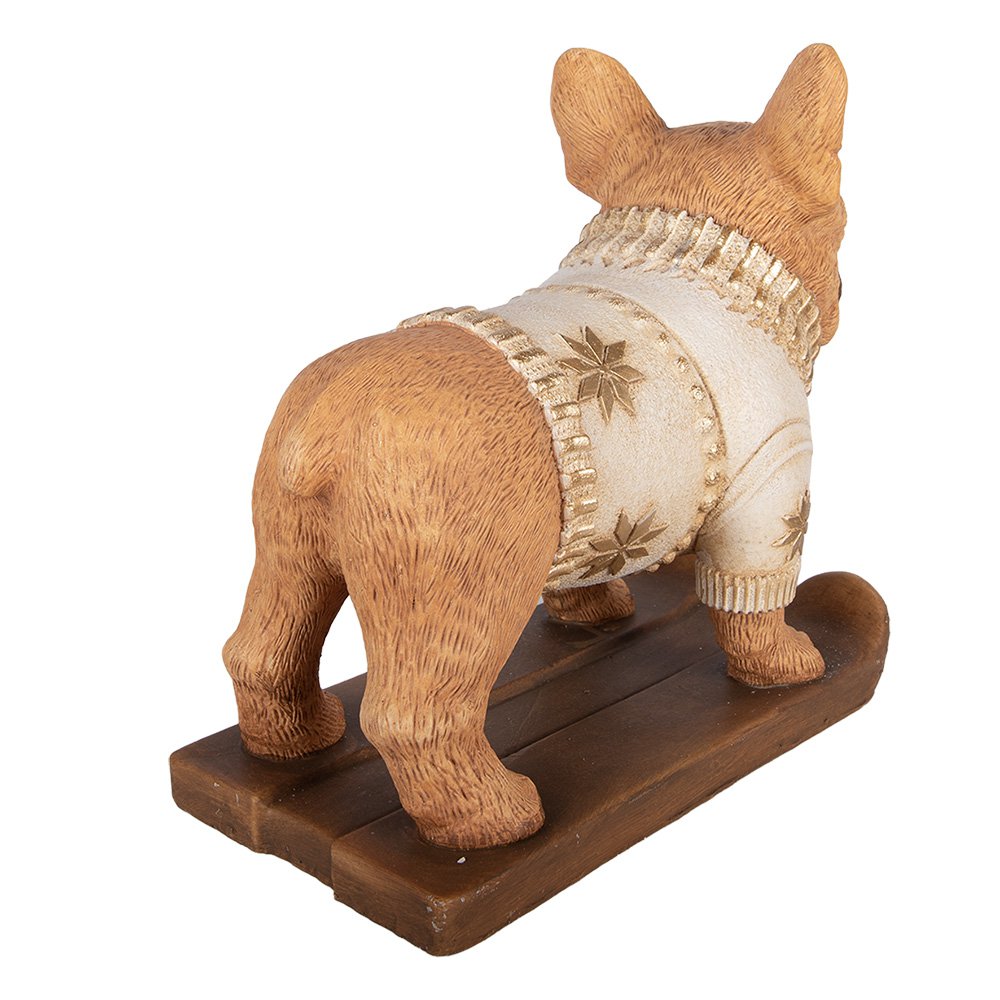 Decoratie Beeld Hond 39x20x35 cm Bruin Keramisch materiaal