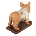 Decoratie Beeld Hond 39x20x35 cm Bruin Keramisch materiaal