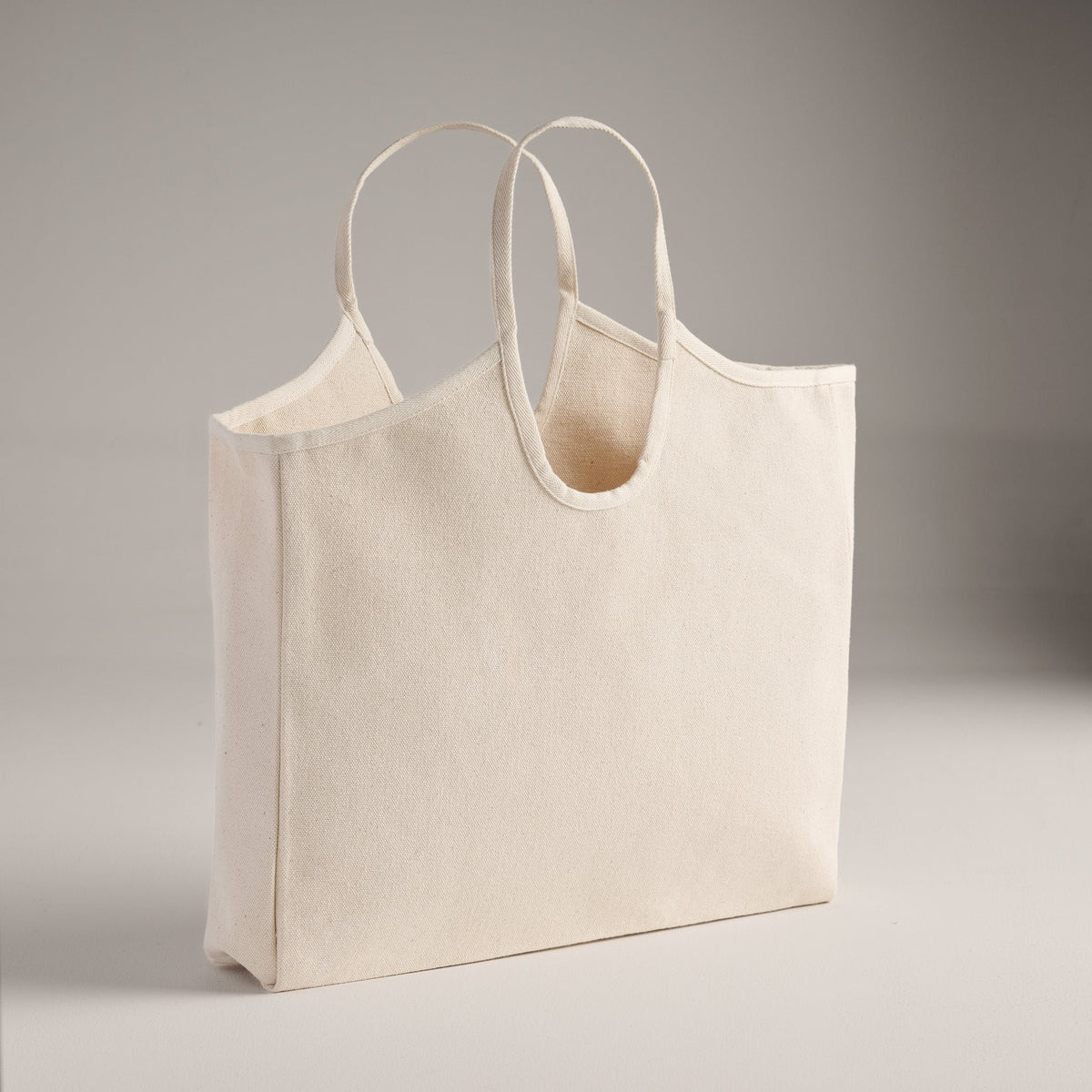 Draagtas | Katoenen canvas tas met rond handvat